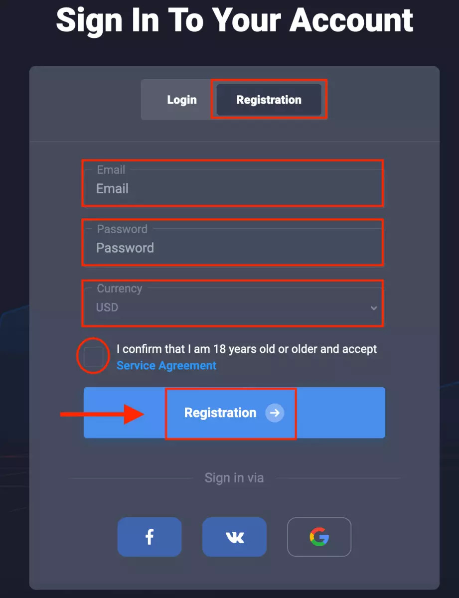 Quotex Login & Registrazione Account